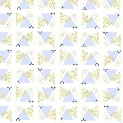 geometric triangles points of gold