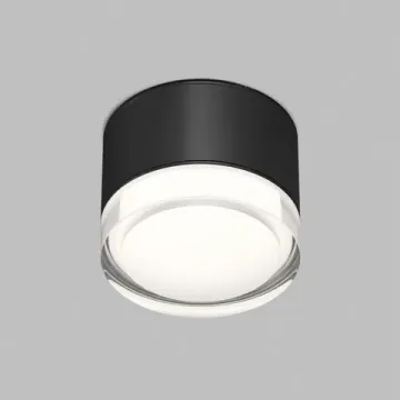 Точечный накладной влагозащищенный светильник 1*GX53 DK-DH2610-BK чёрный Aqua Denkirs