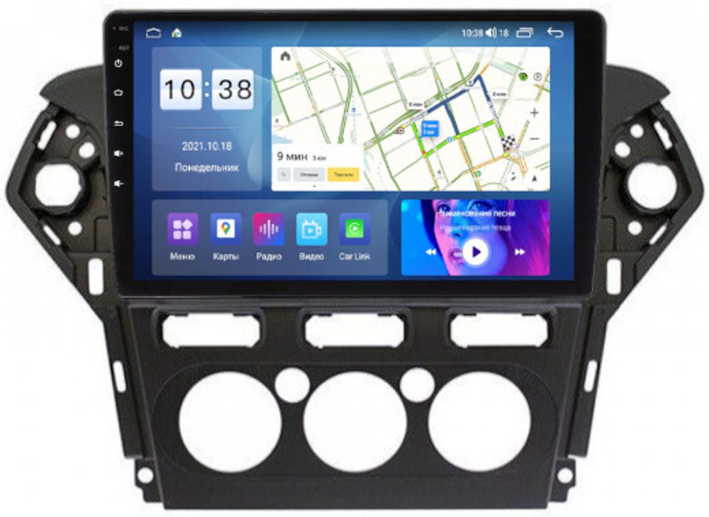 Магнитола для Ford Mondeo 4 2010-2015 - Parafar PF145LUX1UHD на Android 13, Быстрая, QLED, CarPlay, 4G SIM-слот