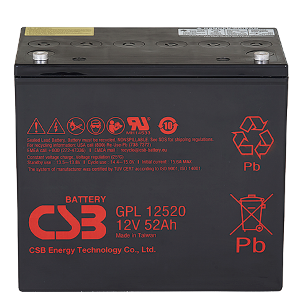 Аккумулятор CSB GPL12650 ( 65Ач / 12В ) AGM