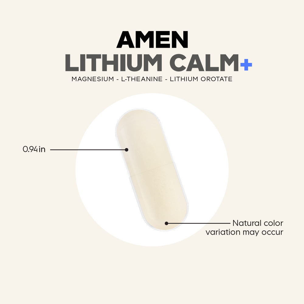 Codeage, Amen Lithium Calm+, 60 растительных капсул