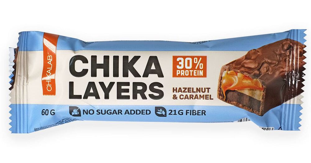 CHIKALAYERS батончик глазированный с начинкой 60 г