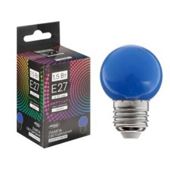Лампа накаливания Luazon Lighthing E27, 40W, для белт лайта, зеленая, 220 В   3652877