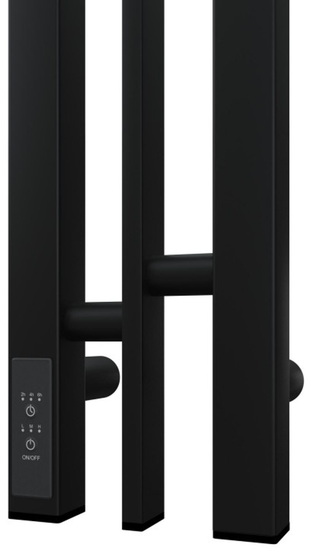 Полотенцесушитель электрический Point Фрея PN20718B П2 100x800 диммер слева, черный