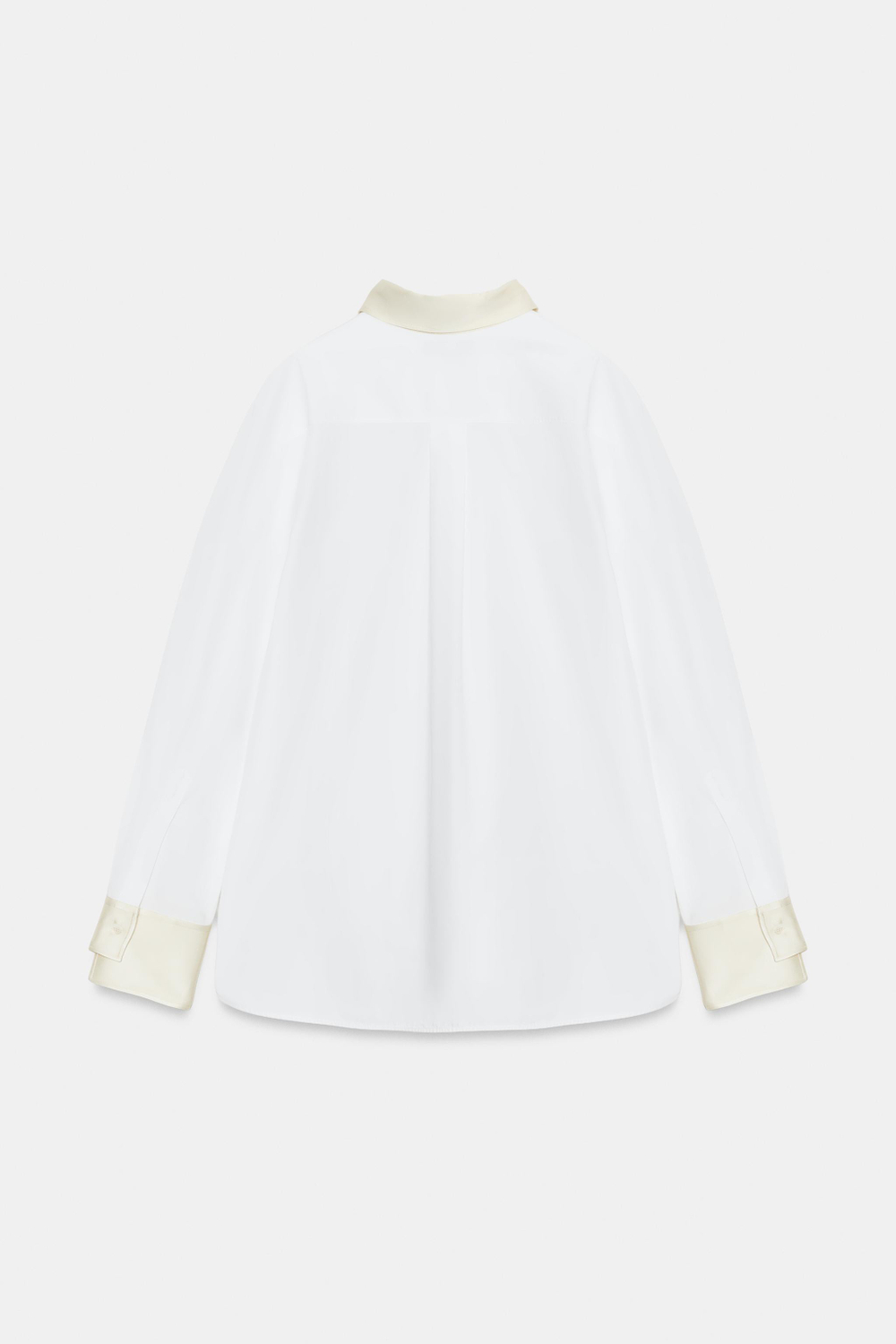 КОМБИНИРОВАННАЯ РУБАШКА ИЗ ПОПЛИНА — ZW COLLECTION — ZARA