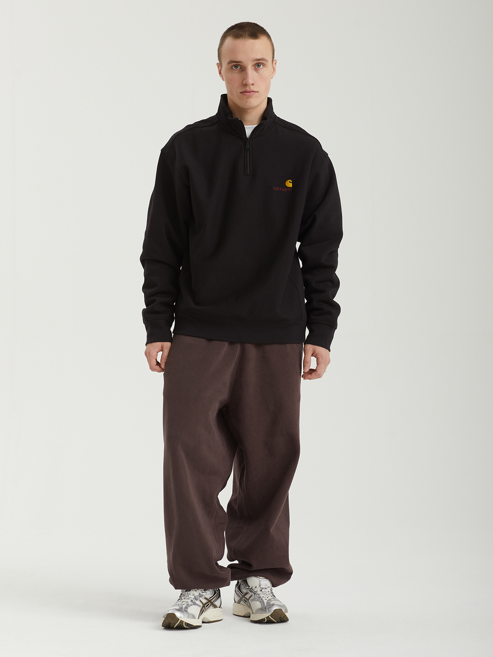 Мужская Толстовка Half Zip American Script