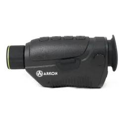 Тепловизионный монокуляр ARKON Nevis LN25 / Аркон Невис ЛН 25 - вид сбоку, логотип Arkon и кнопки управления