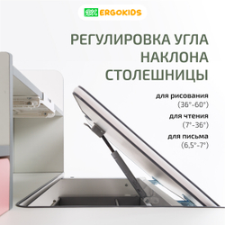 Стол письменный для школьника Ergokids Florida Multi