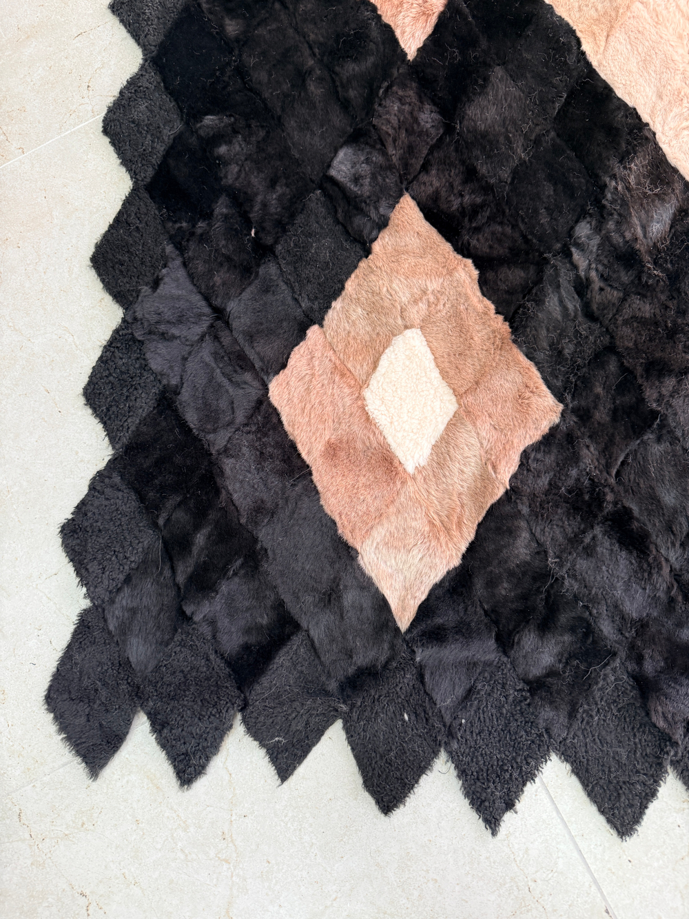 Покрывало меховое ковер из шкуры овчины