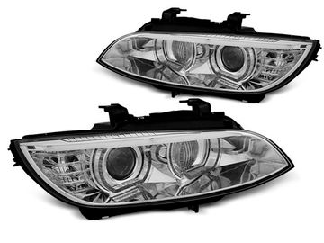 Передние фары ANGEL EYES LED CHROME HID для BMW 3 E92 E93