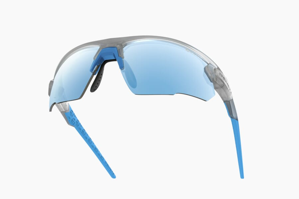Спортивные очки с диоптриями Demetz Track / Mat Crystal Grey / Blue 72-16 Yellow Photochromic Blue Revo Cat.1 to 3