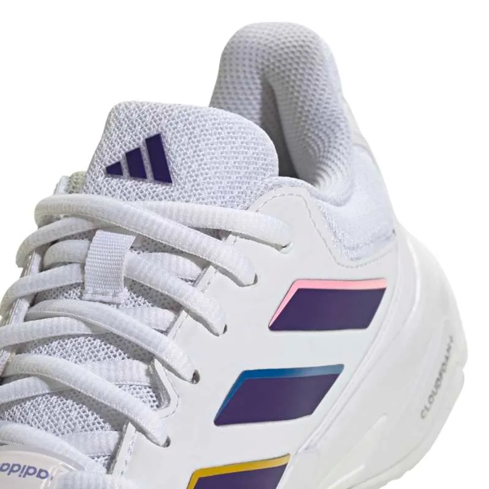 Женские теннисные кроссовки Adidas CourtJam Control 3 W - footwear white/core purple/footwear white