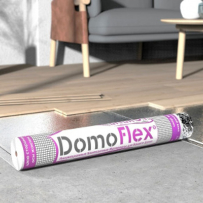 Подложка полимерная композитная DomoFlex Energy с клеевым клапаном (1 pолик - 10 м2)