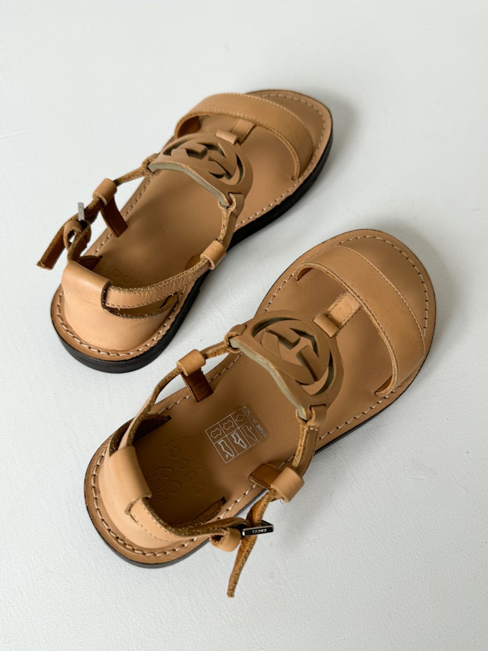 Новые кожаные босоножки Gucci, 28