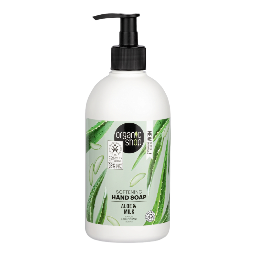 Смягчающее жидкое мыло для рук Aloe & Milk, 500 мл (Organic Shop)