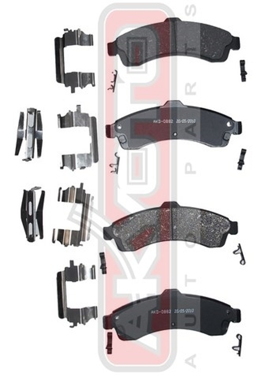 Колодки тормозные дисковые передние AKYOTO AKD0882
