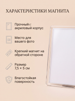 Акриловый магнит