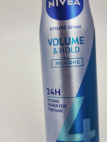 NIVEA лак для волос 24 часа, объем для тонких волос, с ниацинамидом и пантенолом, 250 мл (Германия)