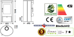 Печь-камин PANADERO OVAL 1 STONE EcoDesign