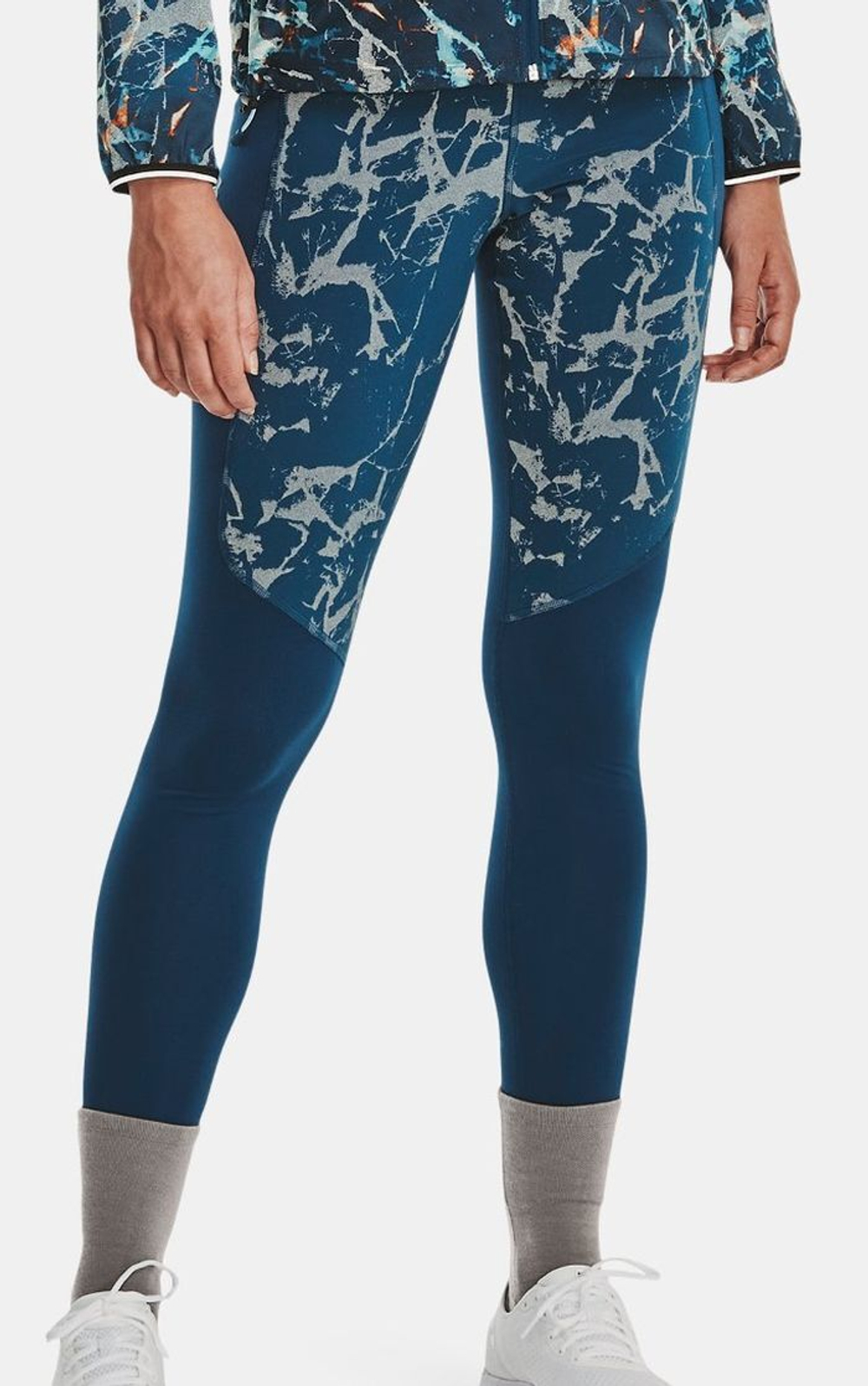 Leginsy Under Armour Women's UA OutRun The Cold Tights - Бирюзовый