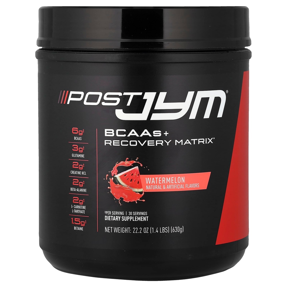 JYM Supplement Science, BCAA + Recovery Matrix, арбуз, 630 г (22,2 унции)