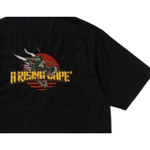 A Bathing Ape Dragon Embroidery Open Collar Shirt