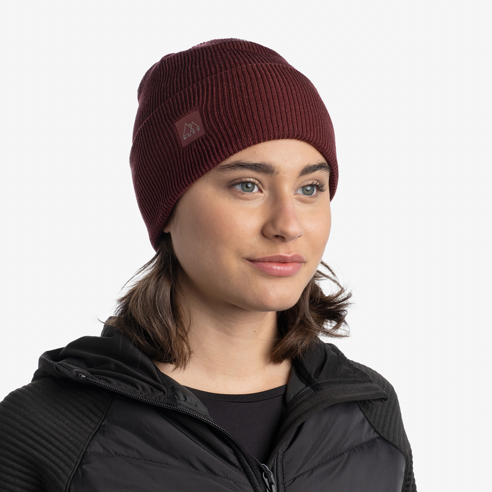 Шапка Buff Crossknit Hat Solid Mahogany (US:one size)