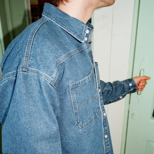 Рубашка Magamaev Bigger M Shirt (blue washed) артикул: - купить в магазине Дайс