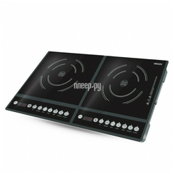 Индукционная настольная плита Ginzzu HCI-213, Black 2 конфорки 2000+2000Вт