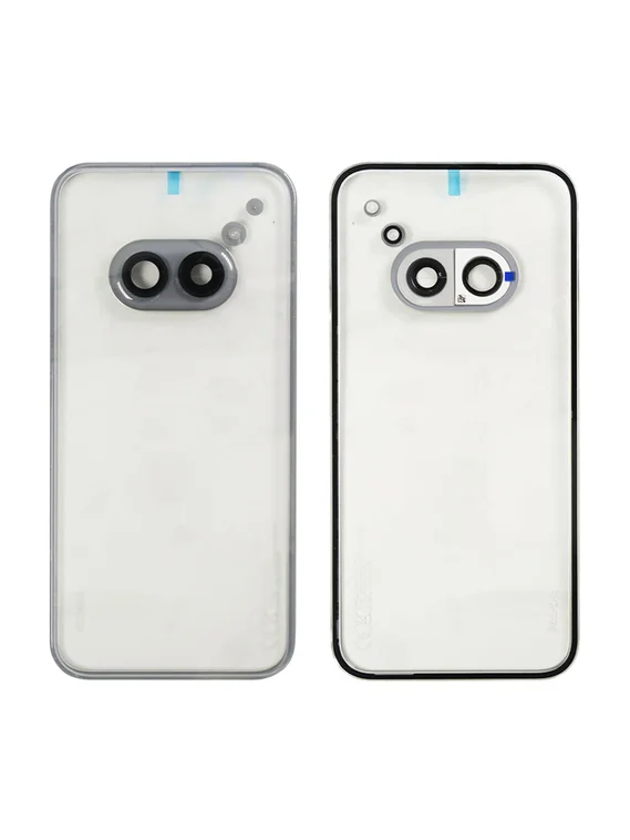 Задняя крышка для Nothing Phone (2a) со стеклом камеры, серая / молочная (Grey / Milk)