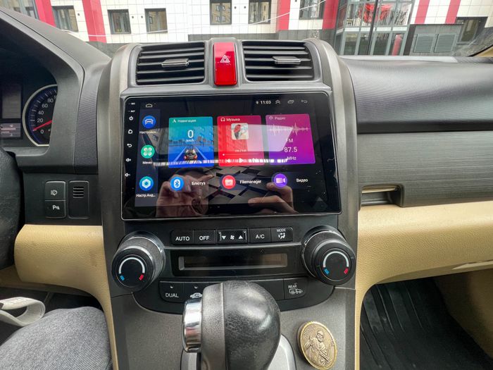 Магнитола для Honda CR-V 2006-2012 - Kuberg QLed, Android 13, Быстрейшая, CarPlay, SIM-слот