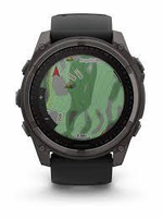 Смарт-часы Garmin Fenix 8 Solar 51 мм Sapphire Carbon Gray Dlc Titanium черно-серый браслет, 010-02907-11