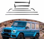 Карбоновые накладки на передние стойки A pillar и молдинги на крышу для Mercedes Benz G class W465 G63 G500 G550 2025+ Гелик Гелентваген