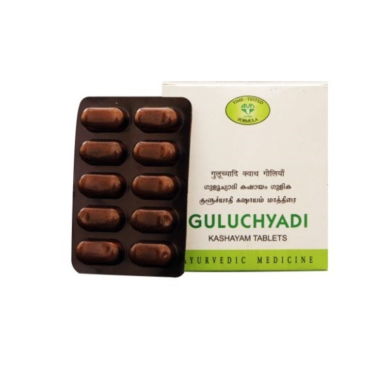 Травяной сбор для настоя AVN Ayurveda Guluchyadi Kashayam Гулучьяди Кашаям 100 таб