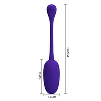 Фиолетовое перезаряжаемое виброяйцо 18,6см Pretty Love Knucker BI-014786-3