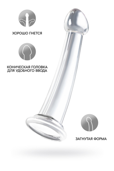 Нереалистичный фаллоимитатор Jelly Dildo прозрачный 15,5 см