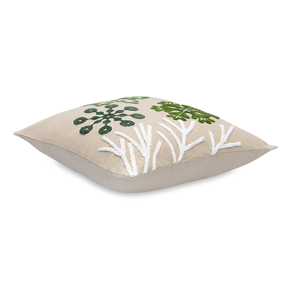 Подушка декоративная с вышивкой Snow flakes из коллекции New Year Essential, 45х45 см