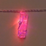Гирлянда для дома 4,0 м 20 ламп LED с насадками ПРИЩЕПКА, прозрач.провод, IP-20, Мультицвет