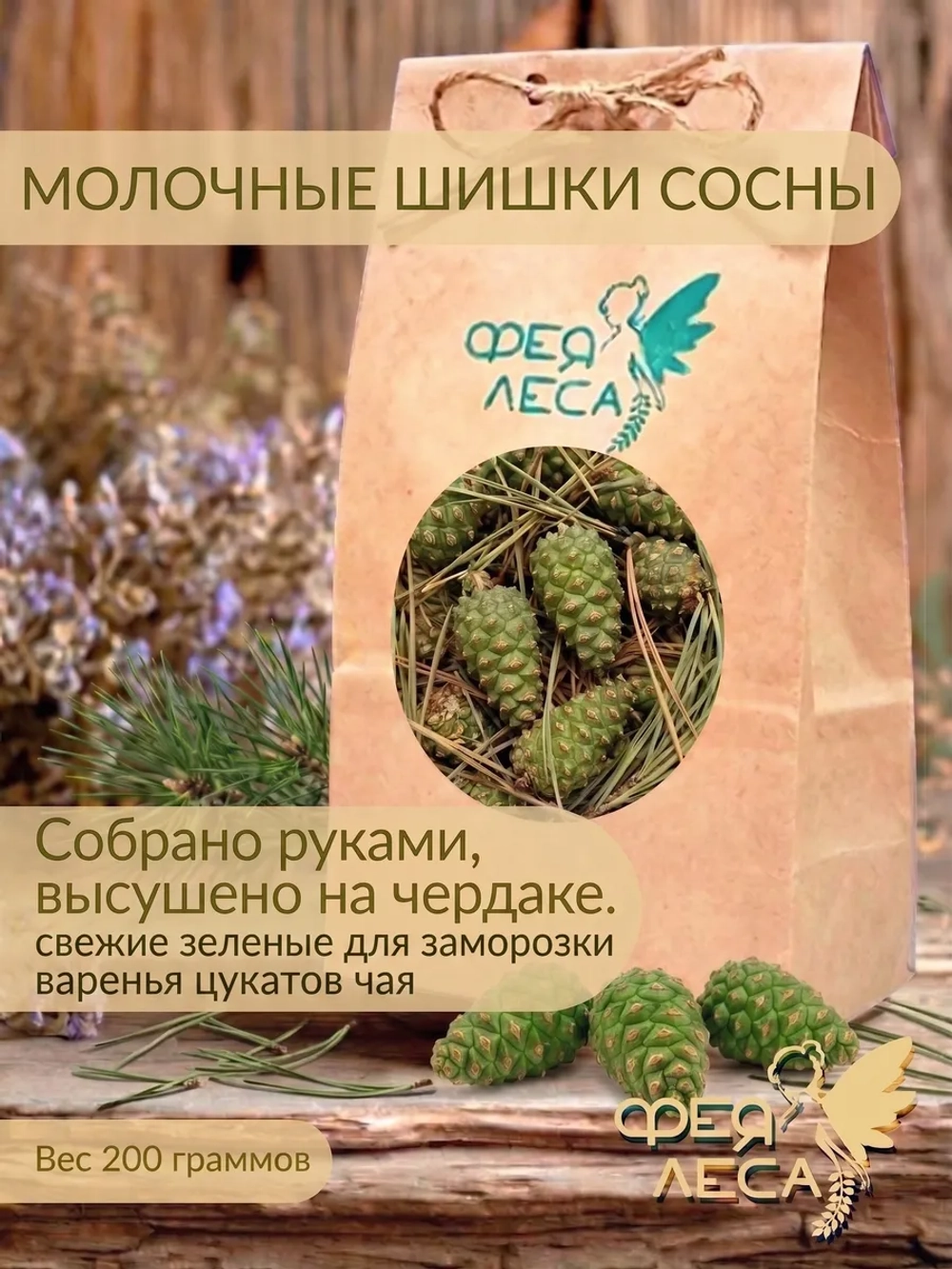 Шишки сосны зеленые для варенья цукатов и заморозки