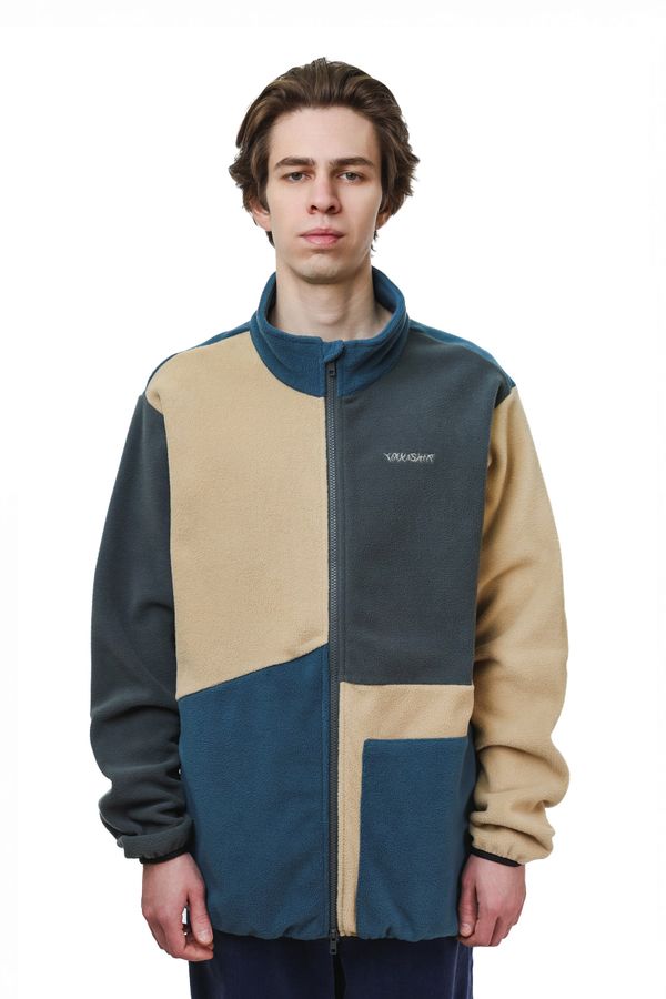 Толстовка Zip Colorblock Ranger пыльносиний/песочный/серый - фото 1