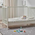 Комплект постельного белья IKEA DROMSLOTT (ДРЕМСЛОТТ), Детский, Белый с рисунком, 110x125, 35x55 см