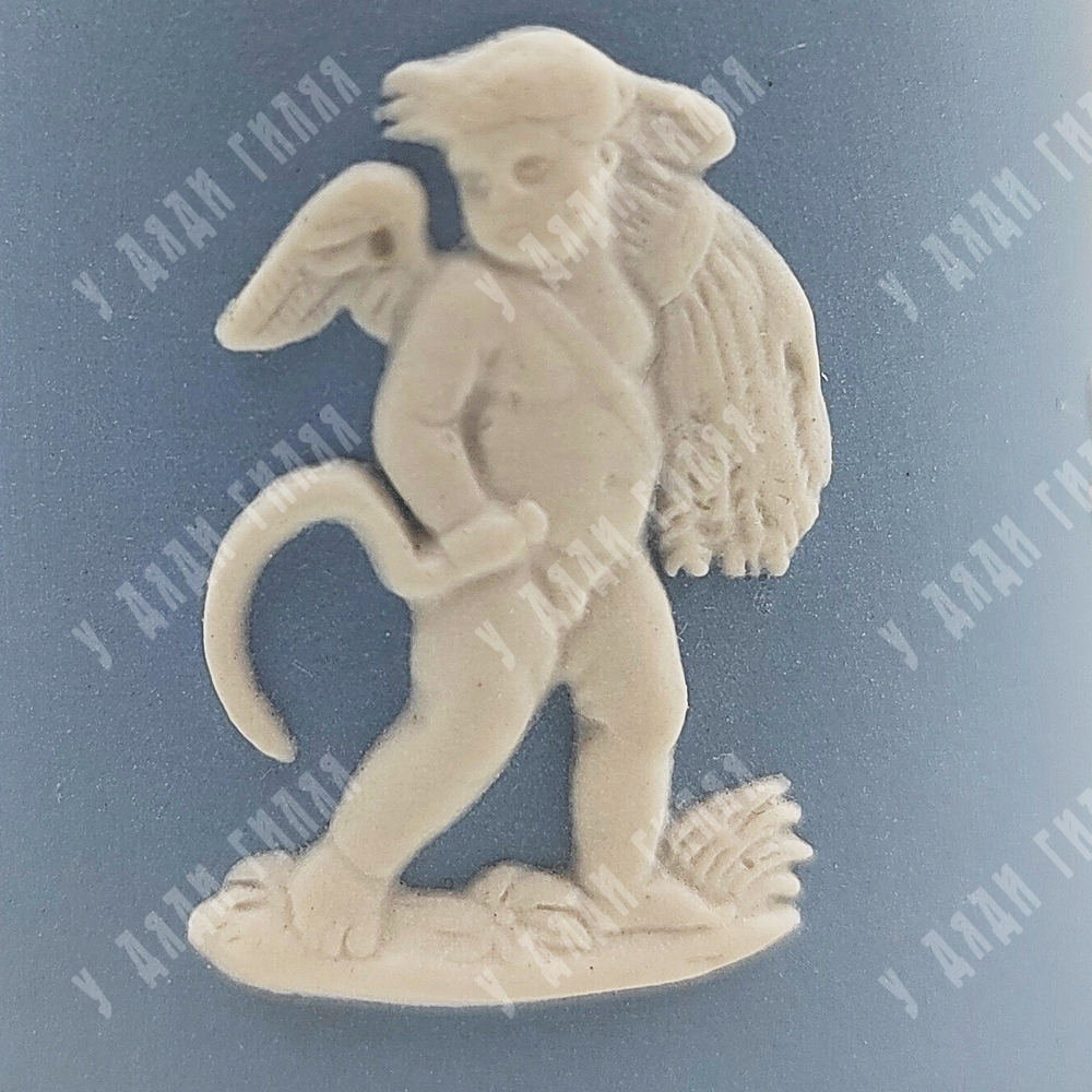 Колокольчик «Четыре времени года». Яшмовый бисквитный фарфор. Wedgwood (Веджвуд), 1970-е