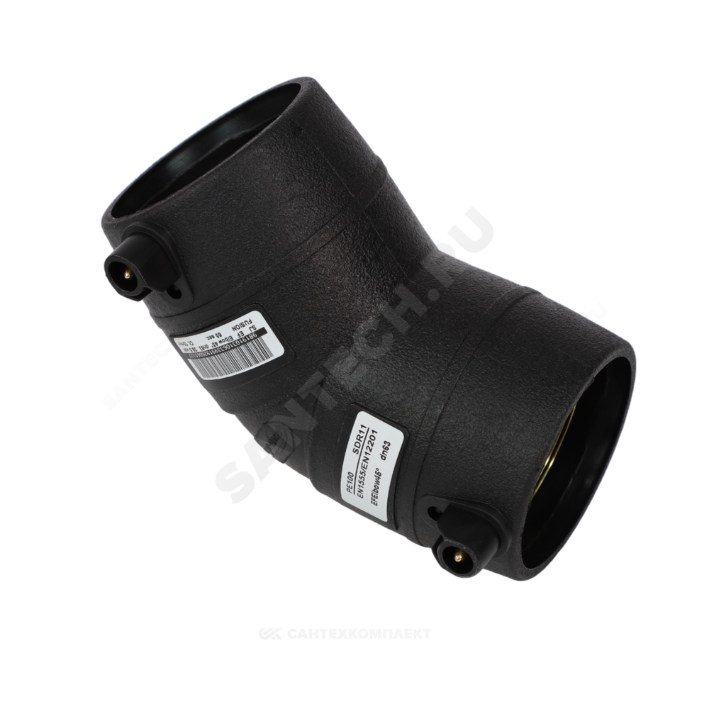 Отвод электросварной ПЭ100 Дн 110х45гр Ру16 SDR11 SMART JOINT EFL4110A