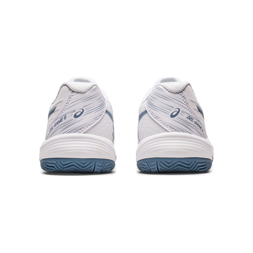 Детские теннисные кроссовки ASICS Gel-Game 9 GS Clay Court Shoe Kids - White, Dark Blue