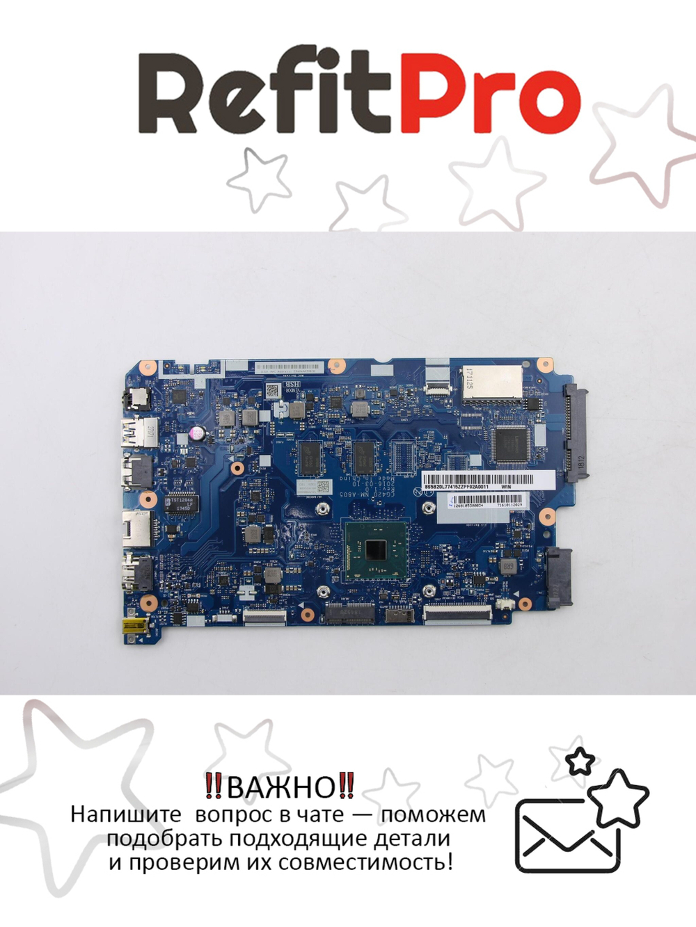 Материнская плата для ноутбука Lenovo ideapad 110-14IBR NM-A805 N3060 100M 2G-WIN UMA (5B20L77415), оригинал