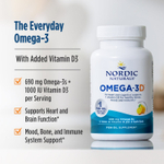Nordic Naturals, Omega-3D™, омега-3 с витамином D, с лимонным вкусом, 120 капсул