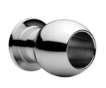Малый анальный расширитель Small Abyss 1.5 Inch Hollow Anal Dilator - 6,1 см. (Цвет: серебристый)