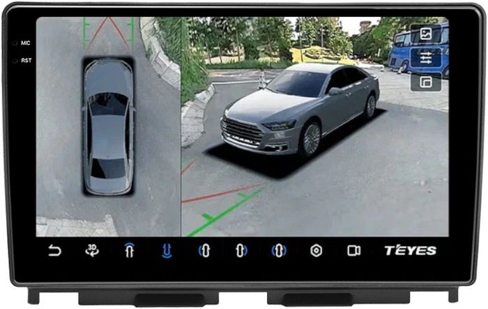 Магнитола для Lada Iskra 2025+ (штатная КЗВ) - Teyes CC3-2K-360 монитор 10.36" 2K QLED на Android 10, Быстрая, CarPlay, 4G SIM-слот, 4 камеры в комплекте