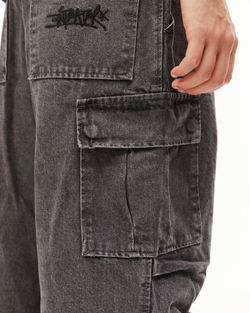Джинсы Anteater Wide Cargo Denim Серый