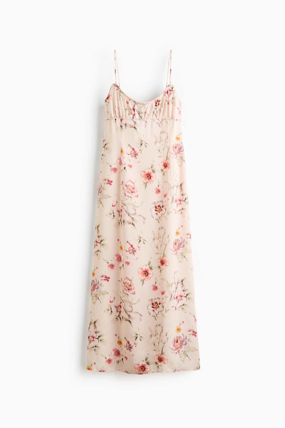 Платье на бретелях с принтом - H&M